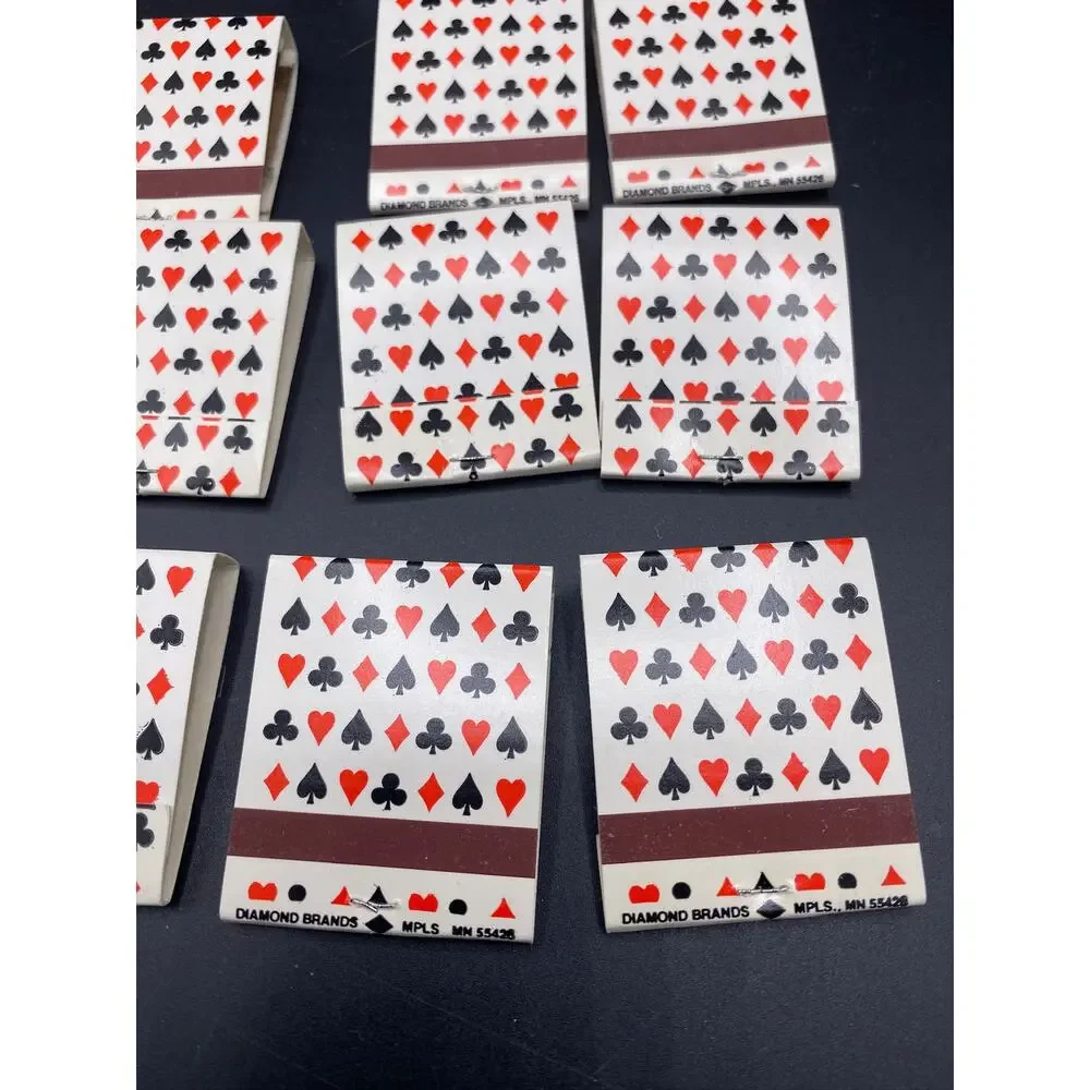 Vintage Matches Playing Card Suits Clubs Spades Diamonds Hearts! - Picture 2 of 5